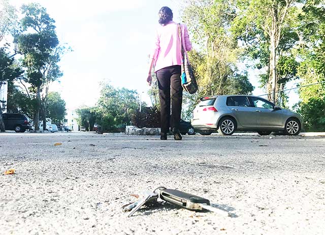 Schlüssel runtergefallen